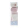 COMPLETO 3 CALZINE MOTAS ROSA T.000 ( 17 - 18)