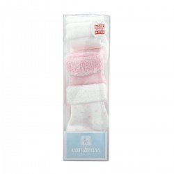 COFFRET 3 CHAUSETTES BEBE MOTAS ROSE T.0000 (15 -16)
