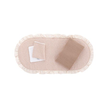 COUETTE PORTE-BÉBÉ PACK RUSTIC ROSE 35x75x1 CM