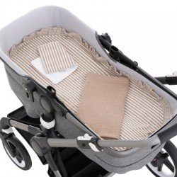 QUILT FOR PRAM PACK DERBY BEIGE 35x75x1 CM