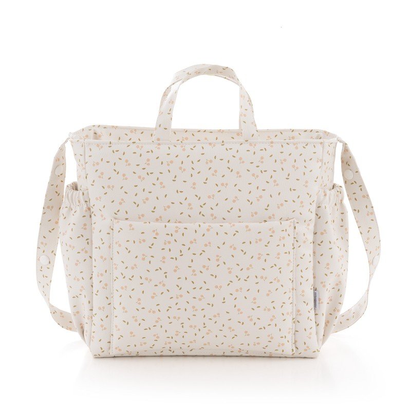 BOLSO MATERNAL PACK CHERRY ROSA 16x43x37 CM