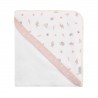 SERVIETTE DE BAIN A CAPUCHE 100x100x1 CM CALMA ROSE