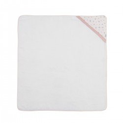 SERVIETTE DE BAIN A CAPUCHE 100x100x1 CM CALMA ROSE