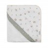 SERVIETTE DE BAIN A CAPUCHE 100x100x1 CM CALMA VERT