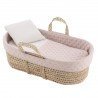 QUILTED BASKET UNE TENDER BLUSH 39x80x25 CM