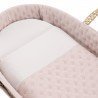 QUILTED BASKET UNE TENDER BLUSH 39x80x25 CM