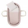 QUILTED BASKET UNE TENDER BLUSH 39x80x25 CM