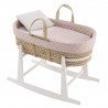 QUILTED BASKET+W.STAND WHITE TENDER BLUSH 39x80x61 CM