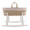 COUFFIN MATELASSE+P.BERCEAU BL TENDER BLUSH 39x80x61 CM