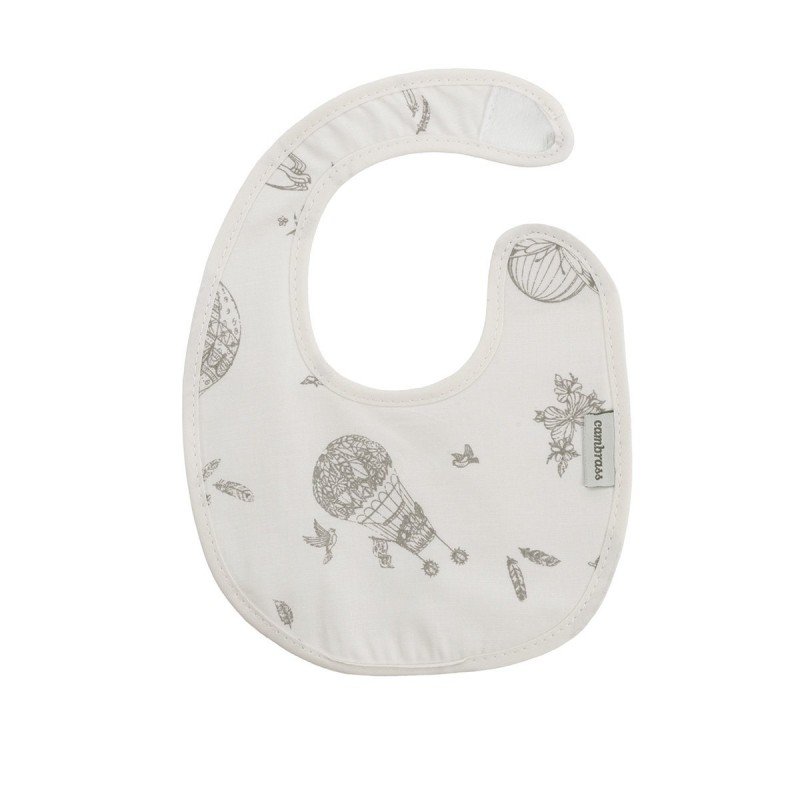 BABERO REDONDO CON VELCRO GLOBE CRUDO 16x19x1 CM