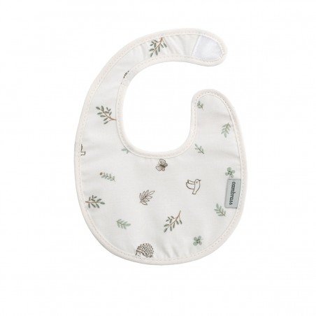 ROUND BIB VELCRO CALMA GREEN 16x19x1 CM
