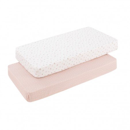 2 LENZUOLO REGOLABILE-CULLA 60 60x120x17 CM CALMA ROSA