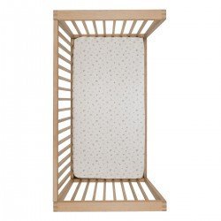 2 FITTED SHEET - COT 60 60x120x17 CM CALMA GREEN