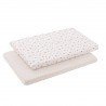 2 DRAP HOUSSE - PETIT LIT 50x82x10 CM SENDA BEIGE