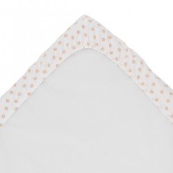 2 DRAP HOUSSE - PETIT LIT 50x82x10 CM SENDA BEIGE