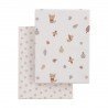 2 DRAP HOUSSE - PETIT LIT 50x90x12 CM SENDA BEIGE