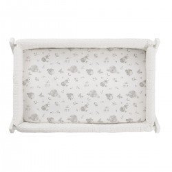 2 DRAP HOUSSE - PETIT LIT 50x90x12 CM GLOBE ECRU