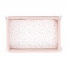 2 DRAP HOUSSE - PETIT LIT 50x82x10 CM CALMA ROSE