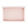 2 DRAP HOUSSE - PETIT LIT 50x82x10 CM CALMA ROSE