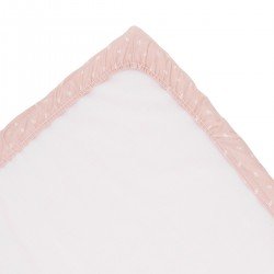 2 DRAP HOUSSE - PETIT LIT 50x90x12 CM CALMA ROSE