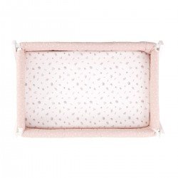 2 DRAP HOUSSE - PETIT LIT 50x90x12 CM CALMA ROSE