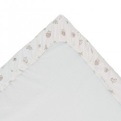 2 FITTED SHEET-SAMLL BED 50x82x10 CM CALMA GREEN