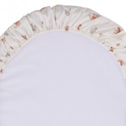 2 DRAP HOUSSE-COUFFIN/POUSSETT 35x80x7 CM SENDA BEIGE
