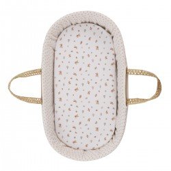 2 DRAP HOUSSE-COUFFIN/POUSSETT 35x80x7 CM SENDA BEIGE