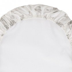 2 DRAP HOUSSE-COUFFIN/POUSSETT 35x80x7 CM GLOBE ECRU