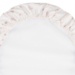 2 FITTED SHEET-BASKET/PRAM 35x80x7 CM CALMA PINK