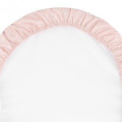 2 FITTED SHEET-BASKET/PRAM 35x80x7 CM CALMA PINK