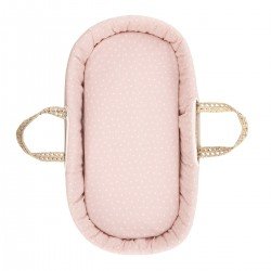 2 DRAP HOUSSE-COUFFIN/POUSSETT 35x80x7 CM CALMA ROSE