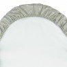 2 FITTED SHEET-BASKET/PRAM 35x80x7 CM CALMA GREEN