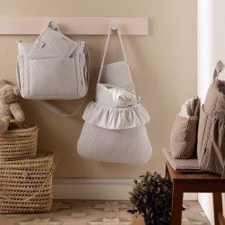 MATERNITY BAG BOHO CANDELA ECRU 3.5x41x38.5 CM