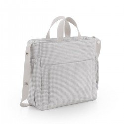 MATERNITY BAG PACK POLO GREY 16x43x37 CM