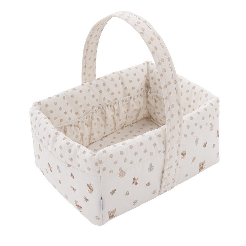 CORBEILLE MATELASSEE 22.5x29x29 CM SENDA BEIGE