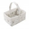 CORBEILLE MATELASSEE 22.5x29x29 CM GLOBE ECRU