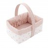 LAYETTE BASKET 22.5x29x29 CM CALMA PINK