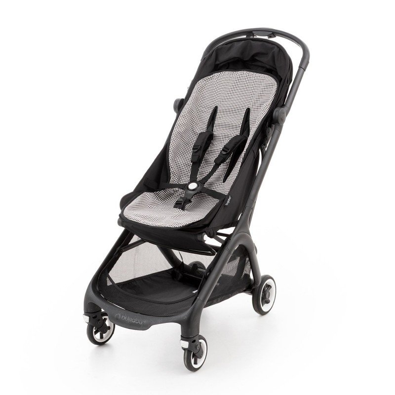 UNIV.STROLLER CUSHI.PRAM OVAL POLO BLACK 43x88x1 CM
