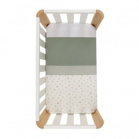 QUILT COVER SMALL BED 70x77x1 CM CALMA GREEN