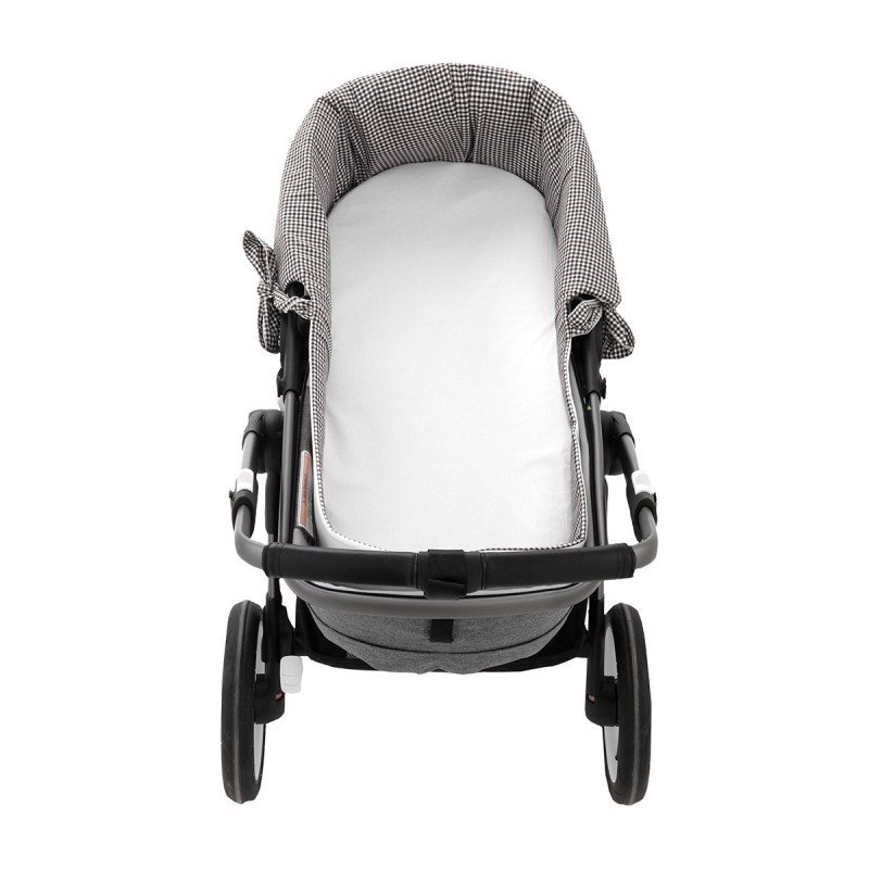 HOUSSE POUR NACELLE ZIP REV. POLO BLACK 35x75x35 CM