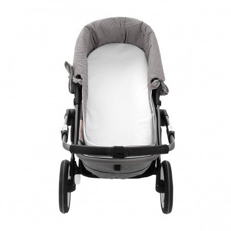 HOUSSE POUR NACELLE ZIP REV. POLO BLACK 35x75x35 CM