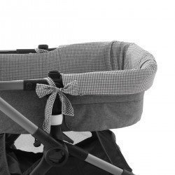 REV.INNER COVER CARRYCOT ZIP POLO BLACK 35x75x35 CM