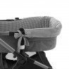 HOUSSE POUR NACELLE ZIP REV. POLO BLACK 35x75x35 CM