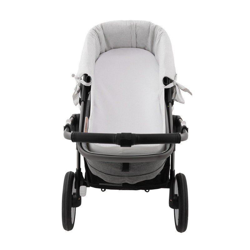 HOUSSE POUR NACELLE ZIP REV. POLO GREY 35x75x35 CM