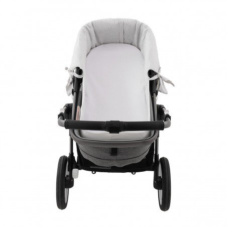 HOUSSE POUR NACELLE ZIP REV. POLO GREY 35x75x35 CM