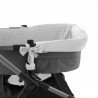 HOUSSE POUR NACELLE ZIP REV. POLO GREY 35x75x35 CM
