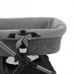 REVERS.INNER COVER CARRYCOT POLO BLACK 35x75x35 CM