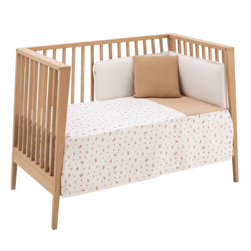 JGO 2 PCS.COLCHA I-V. CUNA 60 SENDA BEIGE 60x120x3 CM