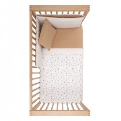 JGO 2 PCS.COLCHA I-V. CUNA 60 SENDA BEIGE 60x120x3 CM